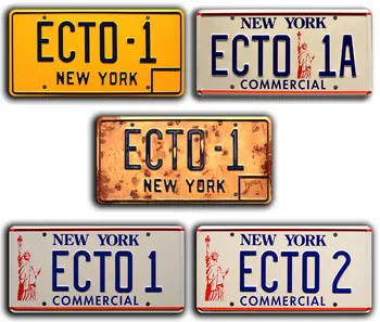 Ghostbusters | ECTO Volledige Collectie | Metaal Gestempeld nummerbord kentekenplaat License Plate Frames Auto Decor kenteken
